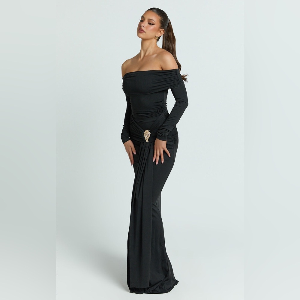 Showpo Trish Black Maxi Dress 2